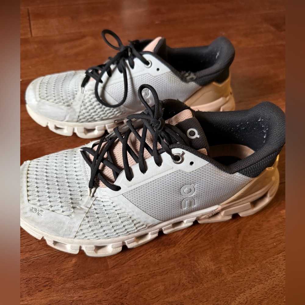 On Running Women's Cloud Sneakers in Mauve, Gray & Black